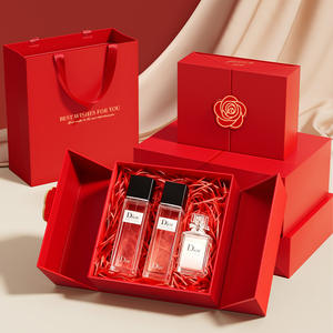 Caja de Regalo de Perfume Personalizada de Lujo |   Empaque Rígido Rectangular de Doble Puerta con Esponja de Materiales Reciclados para Difusor de Aroma - Product Image 2