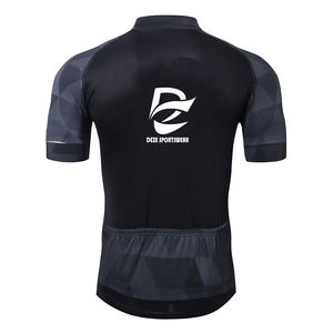 Nouveau design maillot de cyclisme noir d'été à manches courtes, durable, respirant et à séchage rapide pour activités de cyclisme en extérieur unisexe - Product Image 2