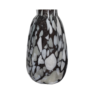 Vaso in Vetro Contemporaneo con Motivo Astratto 12 Pollici Decorazione d'Arredo - Product Image 1