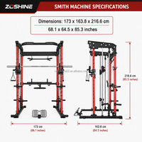 Zoshine Appareil de musculation multifonctionnel à câbles croisés pour la maison, équipement d'entraînement fonctionnel pour la force et la remise en forme