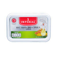 Vente en gros écologique client logo impression 250g rectangulaire IML beurre récipient en plastique beurre boîte d'emballage avec couvercle