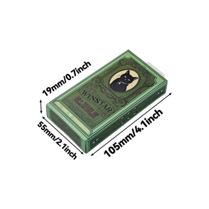 Standaard formaat rookpatroon vloeistof pen verpakking zwart kattenontwerp medium sigarettenpakje papieren doos - Product Image 2