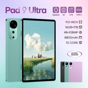 <span class=keywords><strong>Tablet</strong></span> <span class=keywords><strong>PC</strong></span> Android 15 Pad9 Ultra 11-Inci Terbaru untuk Bisnis, 4G+5G WiFi Calling, RAM 16GB, 1TB, MTK 10 Core, Layar Kapasitif untuk Dewasa - Product Image 2