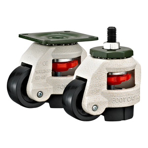 40F 60f 80f 100F 120F giảm giá loại san lấp mặt bằng Caster bánh xe có thể thu vào Nylon Caster chiều cao điều chỉnh Castor bánh xe - Product Image 3