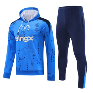 Chándal de Entrenamiento con Cremallera Completa y Estampado en Relieve para Otoño e Invierno, Sudadera de Manga Larga, Ropa de Fútbol 25/26, Sudadera con Capucha, Uniforme de Clubes Europeos - Product Image 2