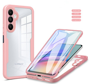 เคสโทรศัพท์แบบบางน้ำหนักเบากันกระแทกกันรอยขีดข่วนสำหรับ A35 5G แบบ360สองด้านพร้อมที่ครอบหน้าจอ - Product Image 5