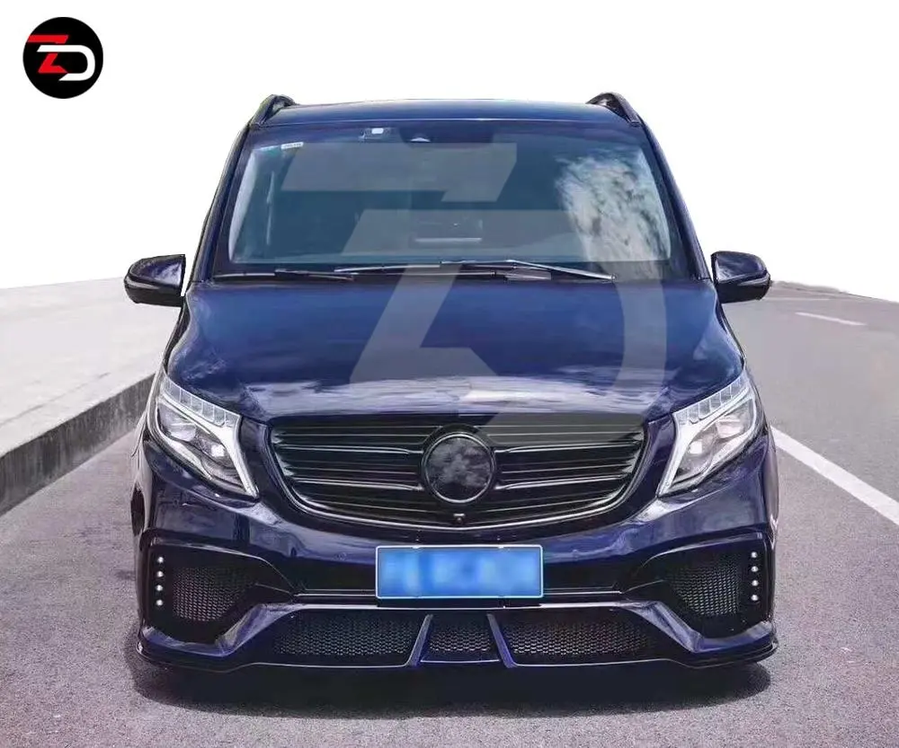 2019 para o kit do corpo da wd design, para mercedes classe v w447 v260 vito com amortecedor frontal e traseiro da porta do pára-choque