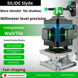 12/8/16 Lines Wall &amp; Floor Leveling Infrared <strong>Green</strong> <strong>Laser</strong> Level Outdoor Strong Light High Precision - Product Image 4