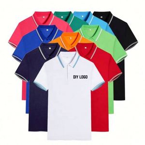 Factory Cheap Wholesale High Quality Polo T <b>Shirts</b> for Men Custom Logo Polyester Men's Short Sleeve T <b>Shirts</b> - Product Image 3