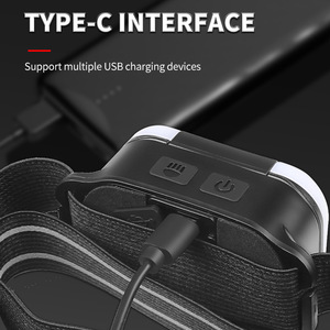 Lampe frontale LED G26 rechargeable avec batterie 1000 mAh, éclairage extérieur pour la course à pied avec affichage numérique - Product Image 2