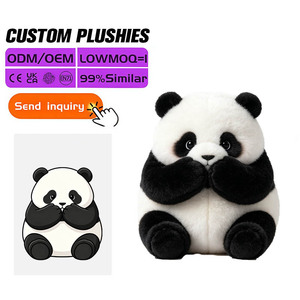 Boneka Panda Lucu 30cm dengan Jubah Berkerudung, Isi Kapas PP, Mainan OEM ODM, MOQ 100 Pcs untuk Koleksi Kamar Bayi, Grosir - Product Image 4
