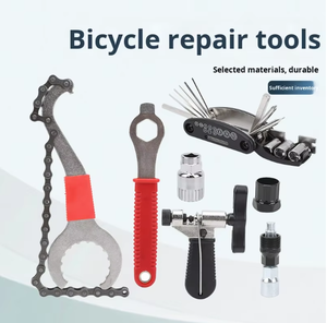 Kit d'outils <span class=keywords><strong>de</strong></span> <span class=keywords><strong>réparation</strong></span> <span class=keywords><strong>de</strong></span> vélo tout-en-un en acier au carbone, extracteur <span class=keywords><strong>de</strong></span> manivelle, boîtier <span class=keywords><strong>de</strong></span> pédalier, ensemble multifonctionnel pour les mécaniciens à domicile, les petites ateliers - Product Image 6