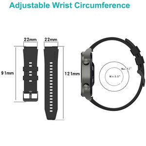 Correa de Silicona para Huawei Watch <span class=keywords><strong>GT</strong></span> 2 <span class=keywords><strong>Pro</strong></span>, Correa para Huawei Watch <span class=keywords><strong>GT</strong></span> 2 de 46 mm, Correa para Huawei Watch <span class=keywords><strong>3</strong></span> <span class=keywords><strong>3</strong></span> <span class=keywords><strong>Pro</strong></span>, Brazalete - Product Image 5
