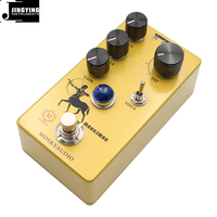 Jingying 2025 Vente en gros d'usine Série M MARKSMAN Boost/Overdrive Guitare électrique Pédale d'effet basse Pièces et accessoires de guitare