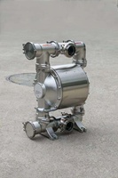 Pompe à double diaphragme sanitaire en acier inoxydable 304/316L de qualité alimentaire haute pression, actionnée par air, pour le traitement de l'eau potable