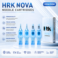 Cartouches d'aiguilles de tatouage HRK NOVA Premium à membrane souple jetable pour l'art corporel avec manchons de protection pour les doigts
