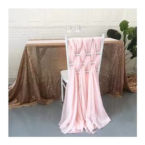 يتوهم الطفل الوردي كرسي الزنانير الشيفون الزفاف الديكور لحفل الزفاف الوردي - Product Image 1