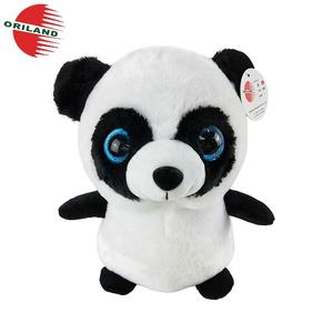Peluche con Grandi Occhi Glitterati, <span class=keywords><strong>Panda</strong></span> e Unicorno, Giocattoli Morbidi e Carini - Product Image 4