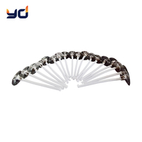 En stock, mèches de bougie en coton pré-encollées à la cire de paraffine, accessoire de maintien/support/dispositif de centrage de mèche pour la fabrication de bougies