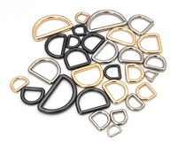 Boucle de ceinture en métal en alliage de zinc en forme de D, modèle JQR 76470, écologique et étanche, avec anneaux en D de 20 mm pour accessoires de sangle de sac à main