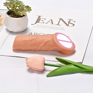 Tpe नरम यथार्थवादी क्रिस्टल कंडोम आस्तीन पुरुषों के लिए एक्सटेंडर शेथ एक्सटेंडर शेथ - Product Image 4