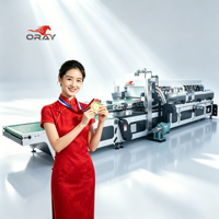 Mesin Pembagi, Pembuat Slot, dan Perakit Kotak Karton Otomatis Penuh 600-3L Karton Bergelombang 3-Lapisan Cross Grid ORAY 380V
