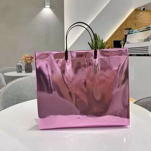 Borsa da Shopping Personalizzata per Donna, Colorata, Olografica Laser, Trasparente, Impermeabile in PVC, Fondo Quadrato, per Regali e Supermercato - Product Image 4