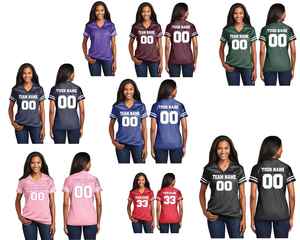 Maillot d'entraînement de football rétro américain pour hommes et femmes Top de football en maille vintage à manches courtes pour l'entraînement - Product Image 3