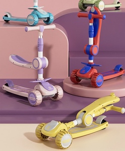 Scooter pour enfants en gros 2-12 ans peut s'asseoir Perambulator <span class=keywords><strong>musique</strong></span> trois roues Scooter Scooter enfants - Product Image 4