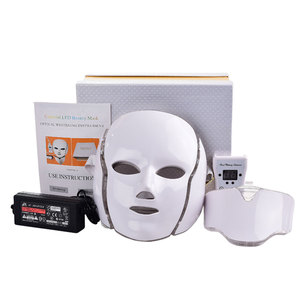 Mascarilla <span class=keywords><strong>Facial</strong></span> para el Cuidado de la Piel, Mascarilla <span class=keywords><strong>LED</strong></span> para Uso Doméstico, OEM, Color Dorado, Mascarillas Faciales <span class=keywords><strong>LED</strong></span> Eléctricas con Terapia de Luz <span class=keywords><strong>LED</strong></span> - Product Image 1