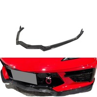 Spoiler de pare-chocs avant en carbone véritable pour Chevrolet Corvette Stingray C8 2020 2021