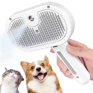 <span class=keywords><strong>Cepillo</strong></span> de Vapor para Gatos 3 en 1, Peine de Vapor para Eliminar el Pelo de Mascotas, Autolimpiante, Antiestático y de Depilación Eficaz para el Aseo de Gatos - Product Image 1