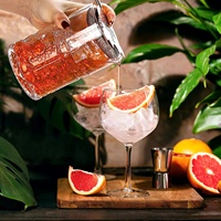 Verre à cocktail professionnel en cristal sans plomb avec base lestée et pichet mélangeur gravé pour barman et équipement de bar
