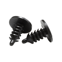 GL-326 Rivets automobiles en nylon noir à insertion fine, application universelle, certifiés ROHS, clips en forme de sapin et attaches à cliquet