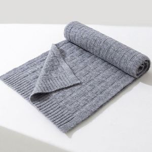 New Arrival High Quality 100% Merino <b>Wool</b> Letter Jacquard Knitted <b>Scarves</b> for Men Women Winter Warm Fashion Shawls - Product Image 6