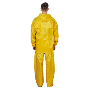 <span class=keywords><strong>Impermeable</strong></span> Plegable <span class=keywords><strong>Largo</strong></span> para <span class=keywords><strong>Hombre</strong></span> R021, de PVC/Poliéster, con Alta Visibilidad y Reflectividad de Seguridad para Viajes - Product Image 4
