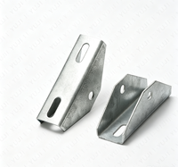 Support de fixation triangulaire en aluminium YUJI pour panneaux solaires, système de montage galvanisé à chaud, support PV pour toit, personnalisable 150x65x3.0