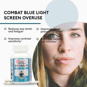 Complément alimentaire pour la santé des yeux des adultes, soutient la fatigue oculaire, les yeux secs et la santé de la vue, 60 capsules de lutéine - Product Image 6