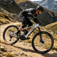2025 Vollgefedertes Enduro E-MTB 500W 48V Lithium 29 Zoll 12-Gang 12S 203mm 4-Kolben 160mm Dropper 140Nm Sport 45KM/H