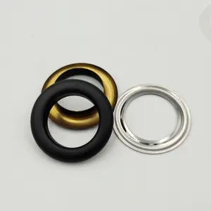 厂家批发低价40毫米内尺寸黑色金属黄铜材料孔眼