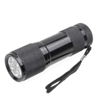 Linterna LED UV de 395nm, Mini Linterna LED, Detector de Dinero Falso, Regalo Promocional, Mini Linterna de Luz Blanca de 9 LED