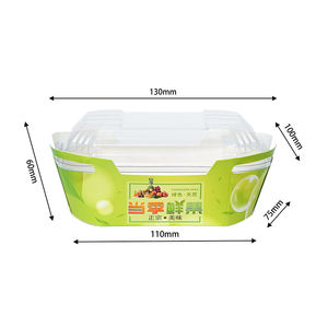 Caja <span class=keywords><strong>de</strong></span> Cartón Biodegradable Ecológica <span class=keywords><strong>de</strong></span> Grado Alimenticio en Forma <span class=keywords><strong>de</strong></span> Barco <span class=keywords><strong>para</strong></span> Frutas con Logotipo Personalizado - Product Image 6