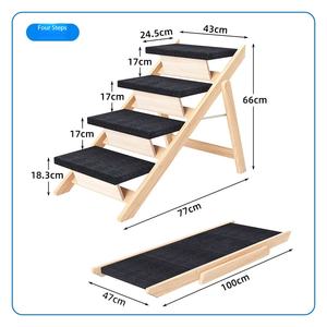 <span class=keywords><strong>Escalier</strong></span> pour animaux de compagnie le plus vendu, en <span class=keywords><strong>bois</strong></span> massif, avec une forte capacité de charge, <span class=keywords><strong>rampe</strong></span> pliable en <span class=keywords><strong>bois</strong></span> durable pour chien, <span class=keywords><strong>escalier</strong></span> pour animaux de compagnie - Product Image 5