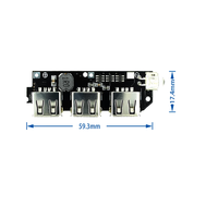 Module de suralimentation Baixinda 5V2.1A, carte de circuit imprimé DIY à souder pour batterie au lithium 18650 avec 3 ports USB, kits de modules électroniques