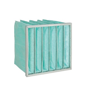 Filtre de poche à efficacité moyenne F7 en fibre synthétique et cadre en aluminium pour la purification des usines de transformation alimentaire - Product Image 2