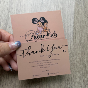 Wholesale Custom Colorful Printed Thank You <b>Gift</b> <b>Cards</b> Custom Logo Thank You Insert <b>Card</b> For Online Store Packaging - Product Image 5