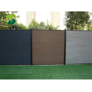Ko-ekstrüzyon ahşap plastik kompozit paneller wpc çit dekoratif kurulu modern WPC bahçe çit