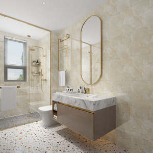 Autocollant de Sol Marbre Adhésif 30x60cm Imperméable, Décoration Murale et de Sol pour Salle de Bain, Salon, Fond <span class=keywords><strong>TV</strong></span>, Rénovation - Product Image 4