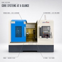Tour CNC à banc incliné TCK50, portée de coupe 550 mm, diamètre de coupe 440 mm, déplacement Z 500 mm, tourelle 12 postes, capacité de barre 50 mm