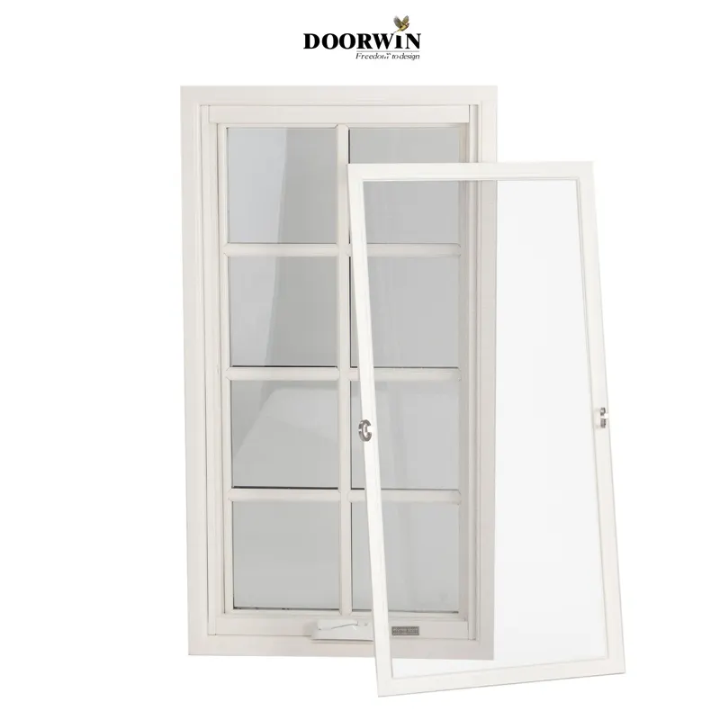 Doorwin group China simple design soundproof American crank handle casement windows
